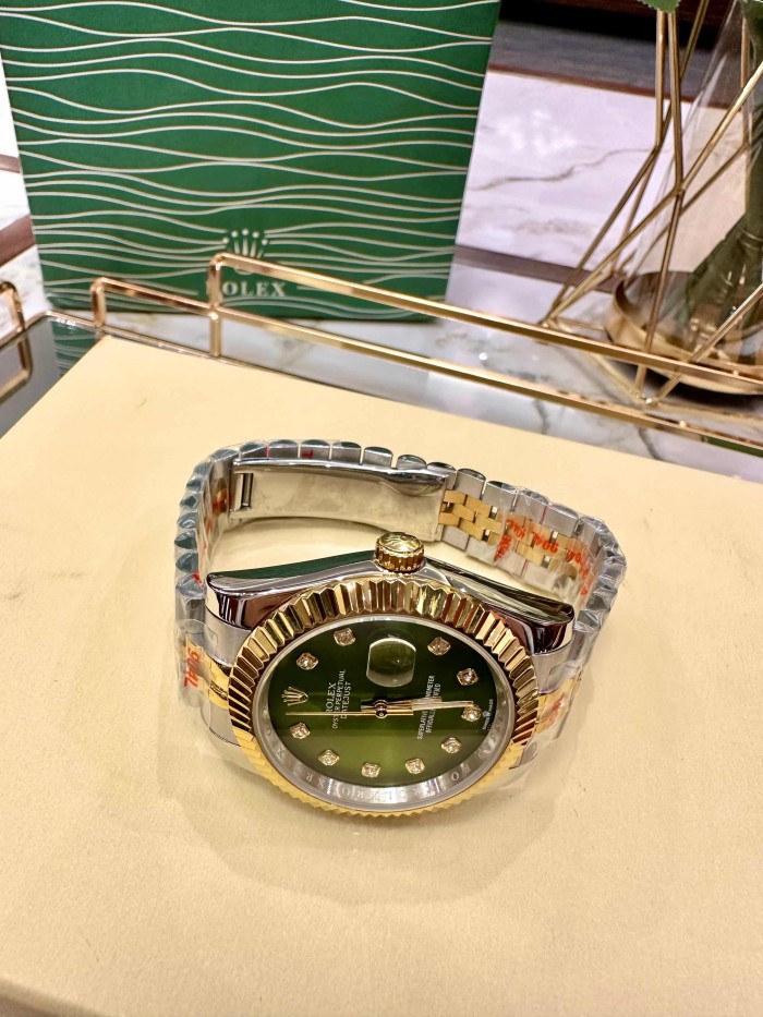 Datejust Vintage Green Dial Quartz Movement Watch【Dial diameter：40mm】