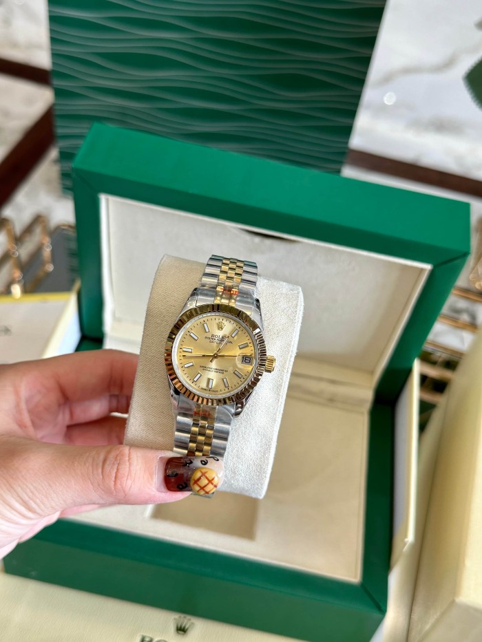 Datejust Gold Dial Quartz Movement Watch【Dial diameter：30mm】