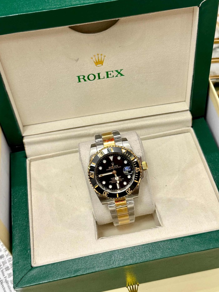 Submariner Black Gold Color Scheme Quartz Movement Watch【Dial diameter：40mm】
