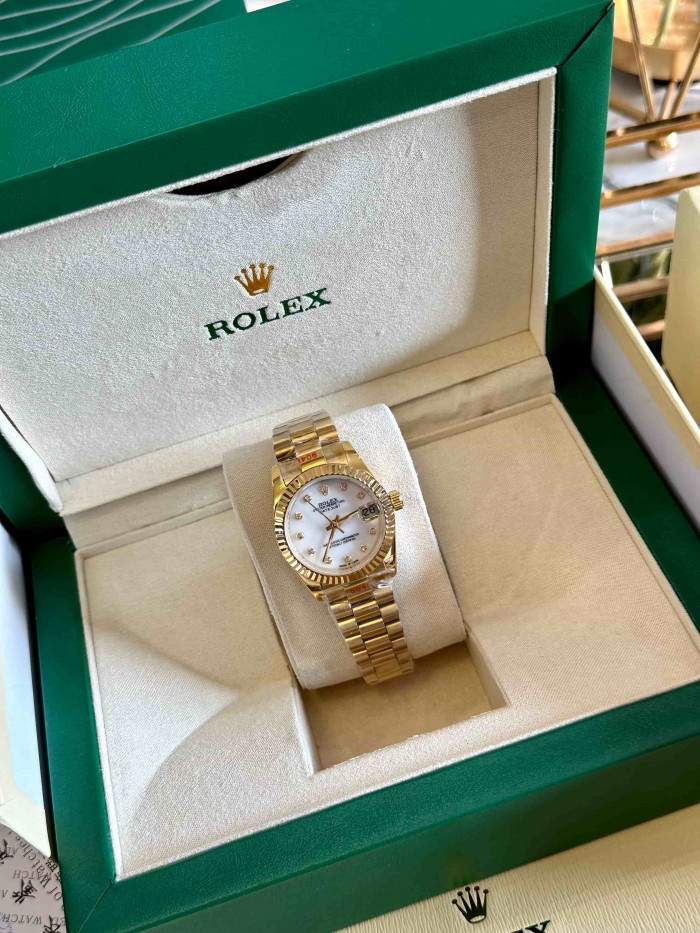 Datejust Gold Bracelet Quartz Movement Watch【Dial diameter：30mm】