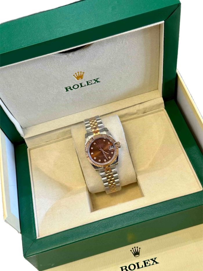 Datejust Coffee Dial Quartz Movement Watch【Dial diameter：30mm】