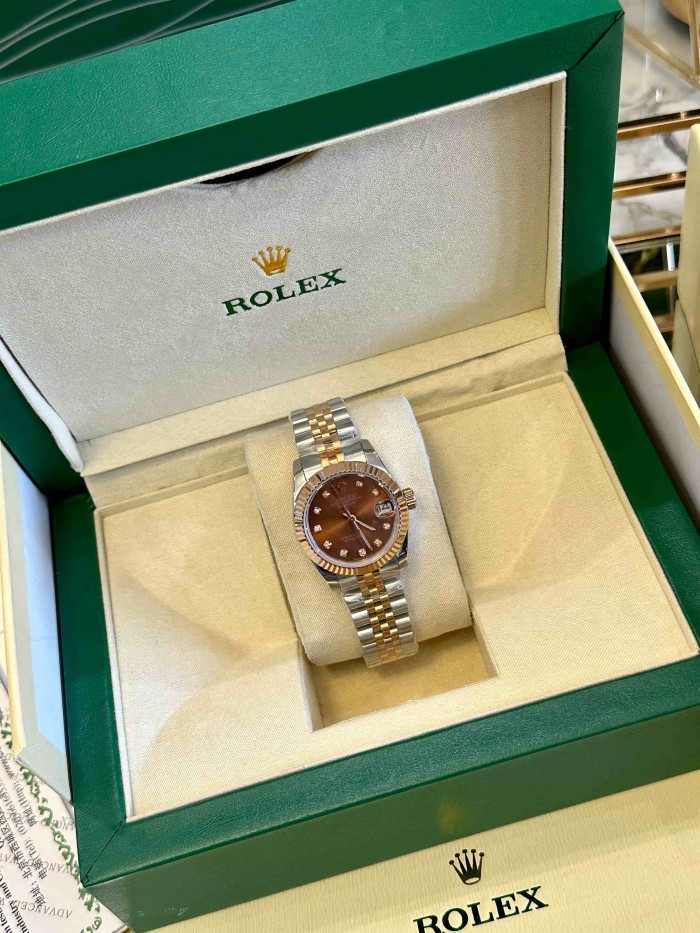 Datejust Coffee Dial Quartz Movement Watch【Dial diameter：30mm】