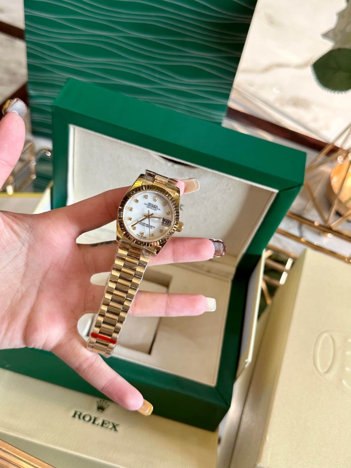 Datejust Gold Bracelet Quartz Movement Watch【Dial diameter：30mm】
