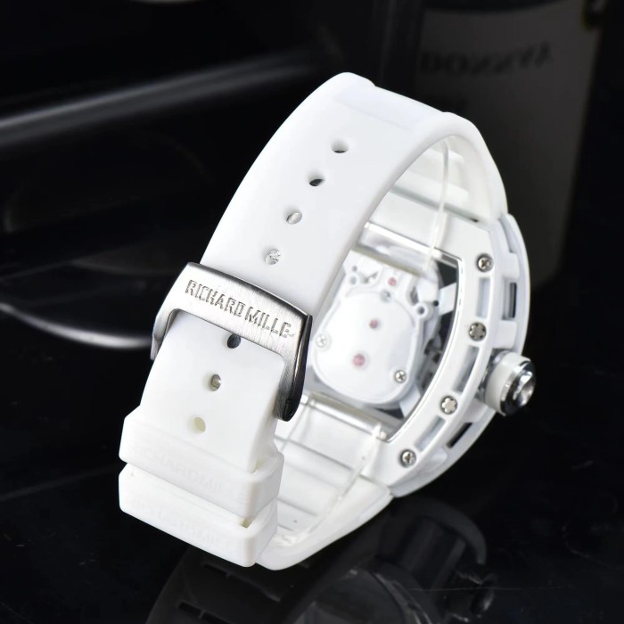 Tonneau Shaped Skull Design Cubic Zirconia Inlay Quartz Movement Watch 5 colors