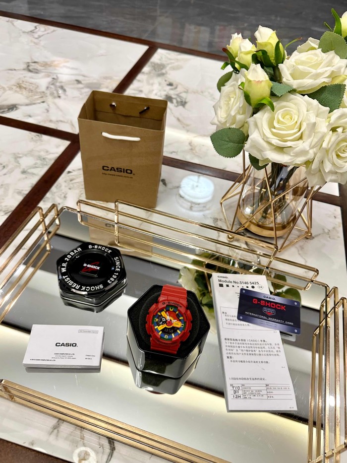 G-SHOCK Red Dial Quartz Movement Watch