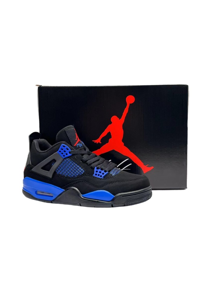 Air Jord@n 4 Retro 'Black Deep Royal Blue'