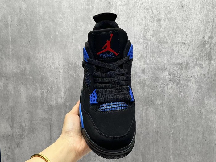 Air Jord@n 4 Retro 'Black Deep Royal Blue'