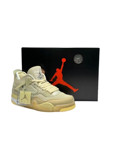 OFF-WHITE x Air Jord@n 4 Retro 'Sail'