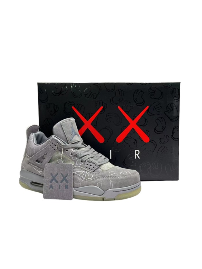 Air Jord@n 4 Cool Grey Suede Retro Basketball Shoes