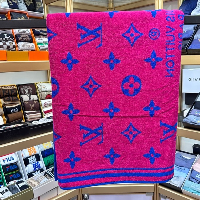 Monogram Floral 3D Jacquard Beach & Bath Towel 6 colors