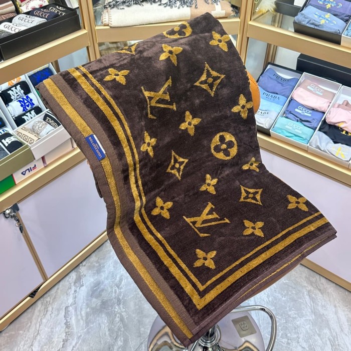 Monogram Floral 3D Jacquard Beach & Bath Towel 6 colors