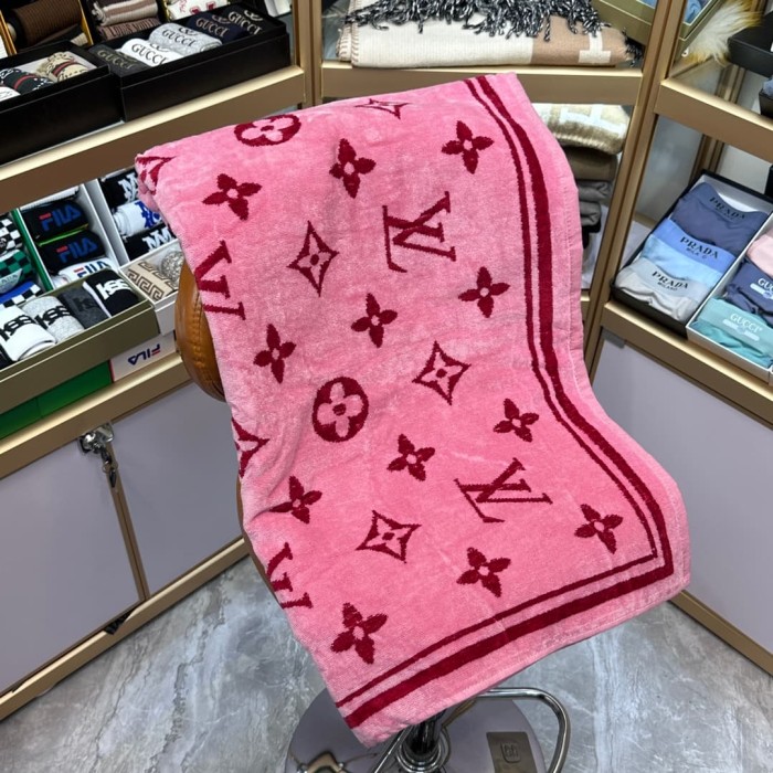 Monogram Floral 3D Jacquard Beach & Bath Towel 6 colors