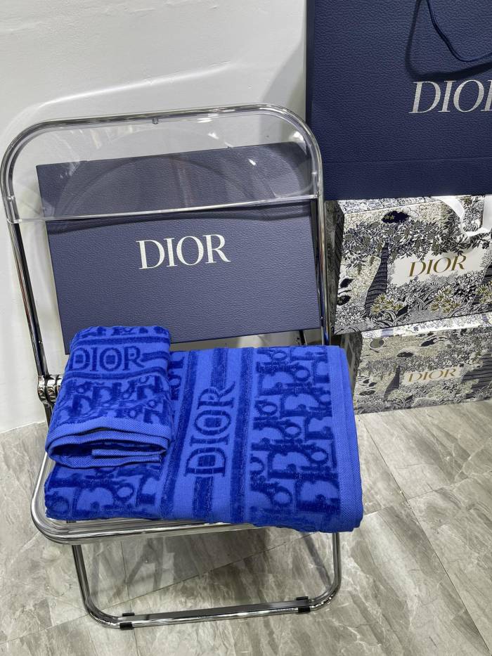 Solid Color Letter 3D Jacquard Bath Towel Set 3 colors