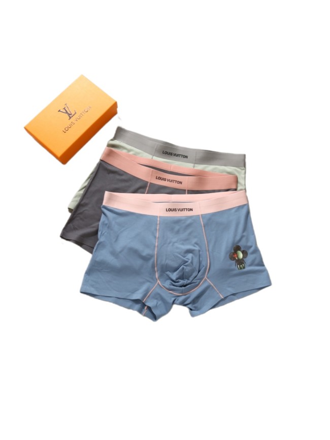 Modal Seamless Cut Men's Underwear 3 pieces per box
