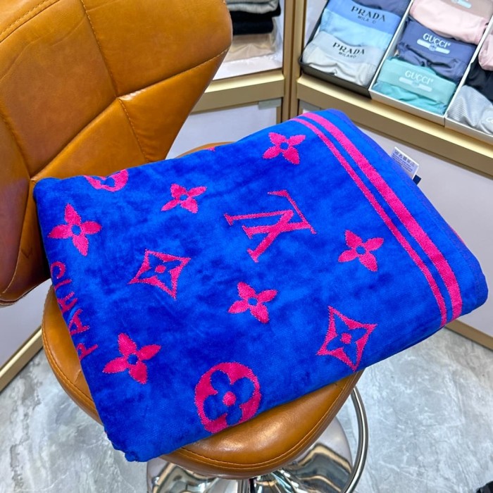 Monogram Floral 3D Jacquard Beach & Bath Towel 6 colors