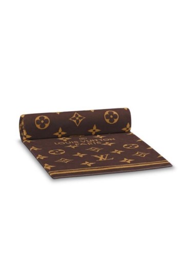 Coffee Color Monogram Floral 3D Jacquard Bath Towel Set