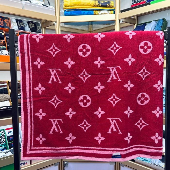 Monogram Floral 3D Jacquard Beach & Bath Towel 6 colors