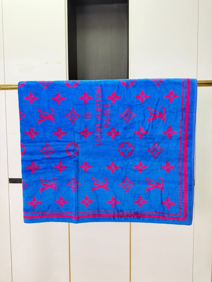 Monogram Floral 3D Jacquard Beach & Bath Towel 6 colors