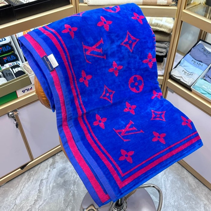 Monogram Floral 3D Jacquard Beach & Bath Towel 6 colors