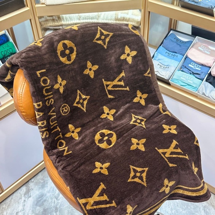 Monogram Floral 3D Jacquard Beach & Bath Towel 6 colors