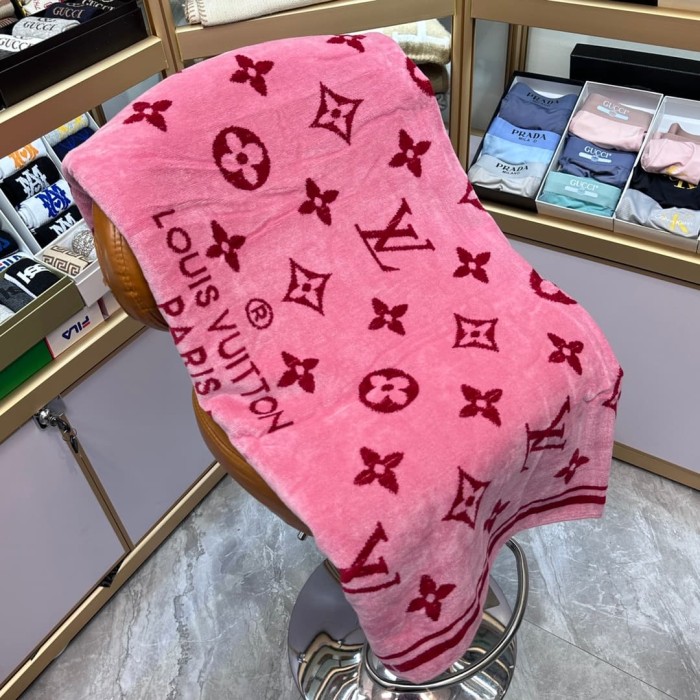 Monogram Floral 3D Jacquard Beach & Bath Towel 6 colors