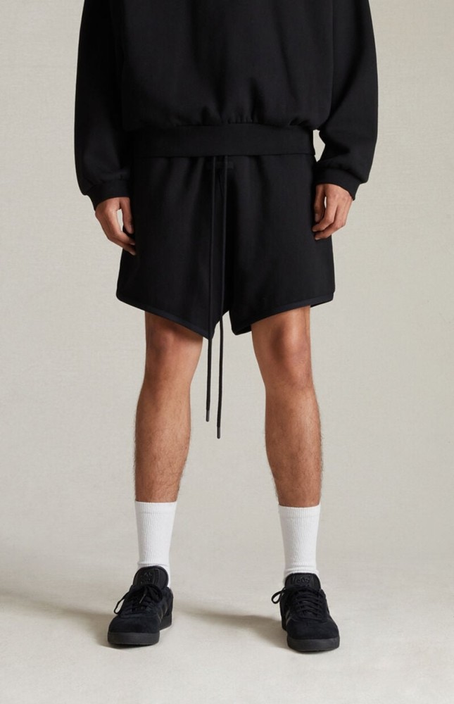 Fear of God Essentials 1:1 quality version 3D Silicone Curved Logo T-shirt & Shorts Set 5 colors