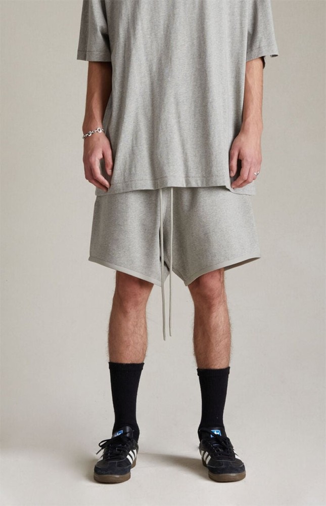 Fear of God Essentials 1:1 quality version 3D Silicone Curved Logo T-shirt & Shorts Set 5 colors