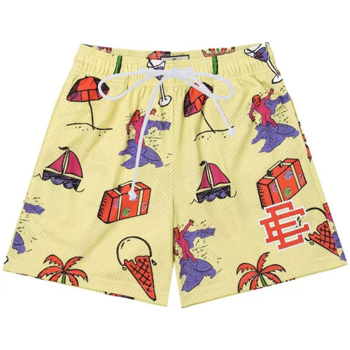 Eric Emanuel Beach Vacation Digital Print Mesh Shorts 3 colors