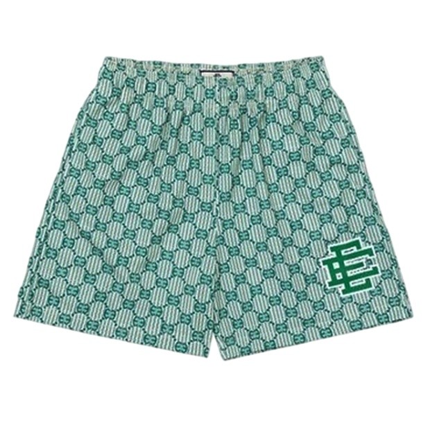 Eric Emanuel All-Over Mirror Double E Print Mesh Shorts 6 colors