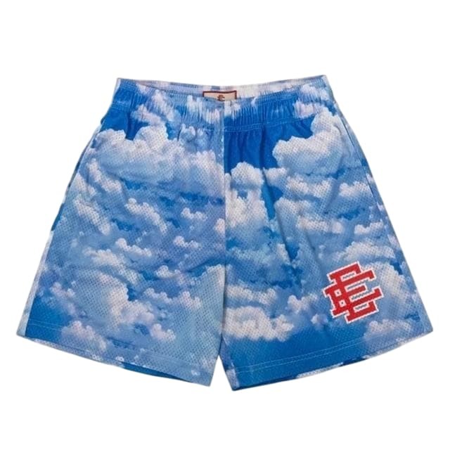 Dreamy Colorful Cloud Mesh Shorts 7 colors
