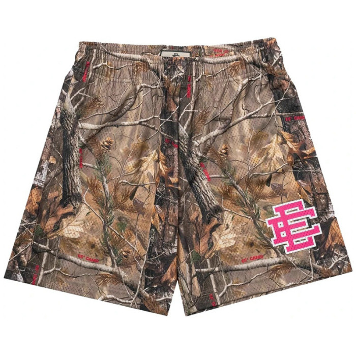 Autumn Branch Digital Print Mesh Shorts 3 colors