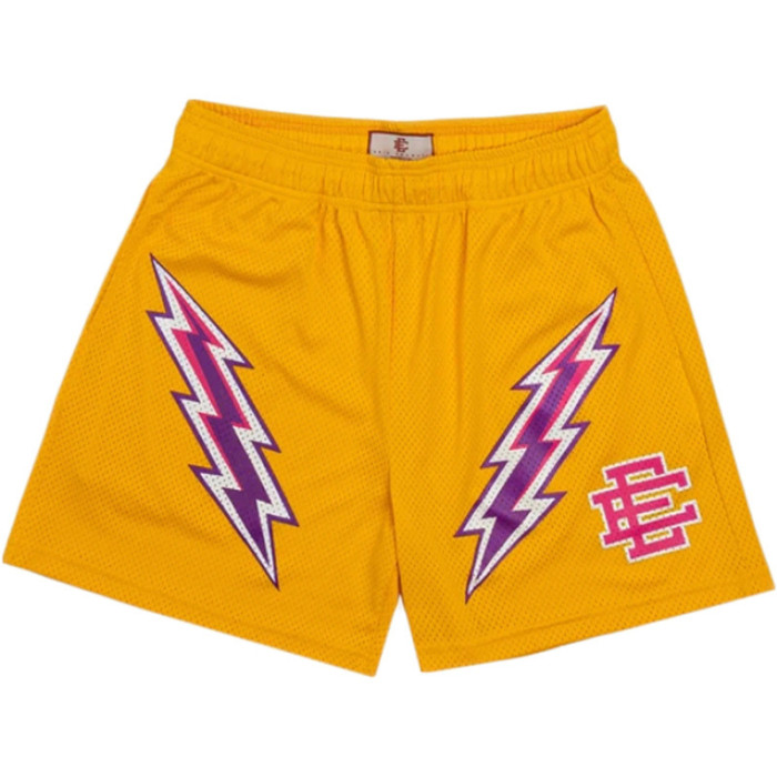 Two-Tone Lightning Digital Print Mesh Shorts 17 colors