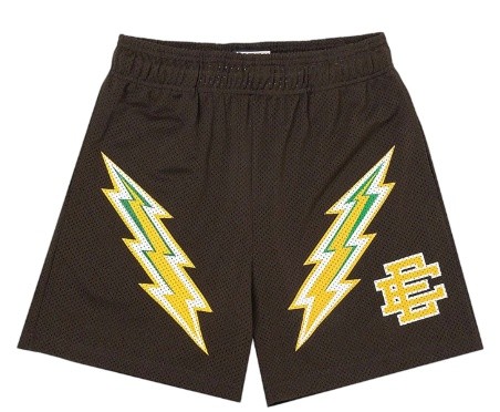 Two-Tone Lightning Digital Print Mesh Shorts 17 colors