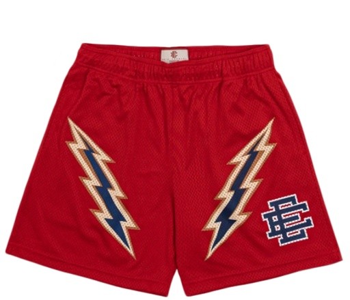 Two-Tone Lightning Digital Print Mesh Shorts 17 colors