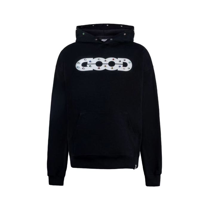 Logo inlaid with gemstones Hoodie 3 colors 28452325