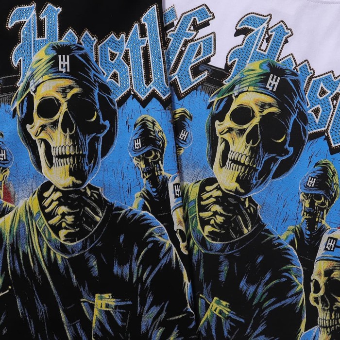 Skeletal Surgeon Rhinestone Print Tee 2 colors 28751252