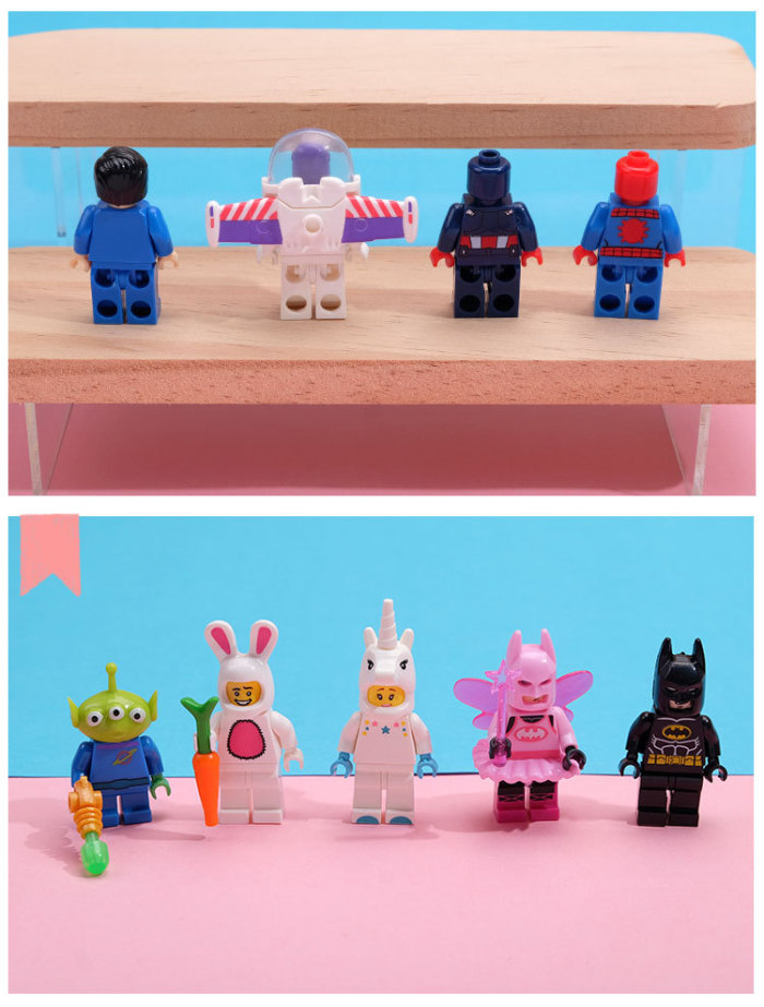 Captain America Bass Unicorn Building Block Keychain 19 colors 28689477