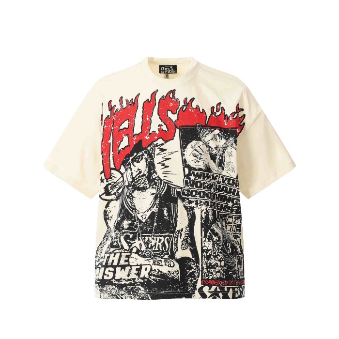 Hellstar Studio Full Print Series Iverson Vintage Tee 2 colors