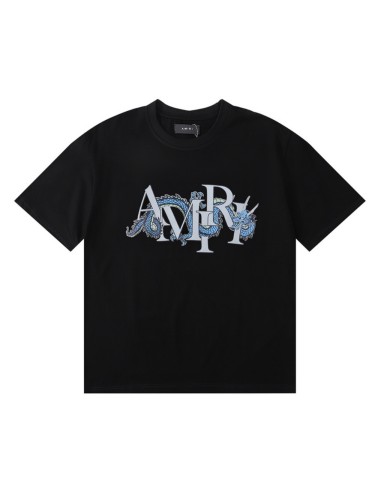Amiri Mismatched Alphabet Dragon Print Tee 2 colors