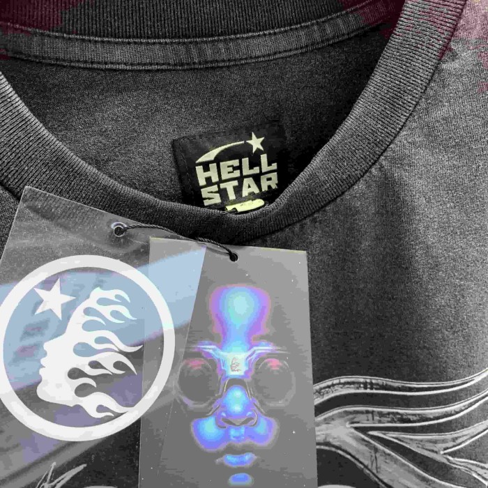 Hellstar Studio Logo Printed tee Chest Back