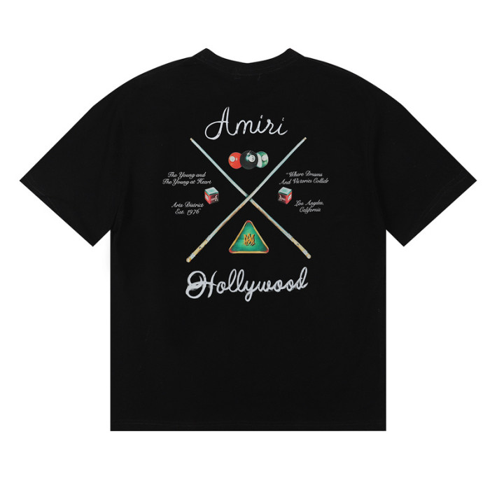 Billiard Letter Print tee 2 colors