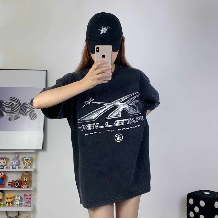 Hellstar Studio Logo Printed tee Chest Back