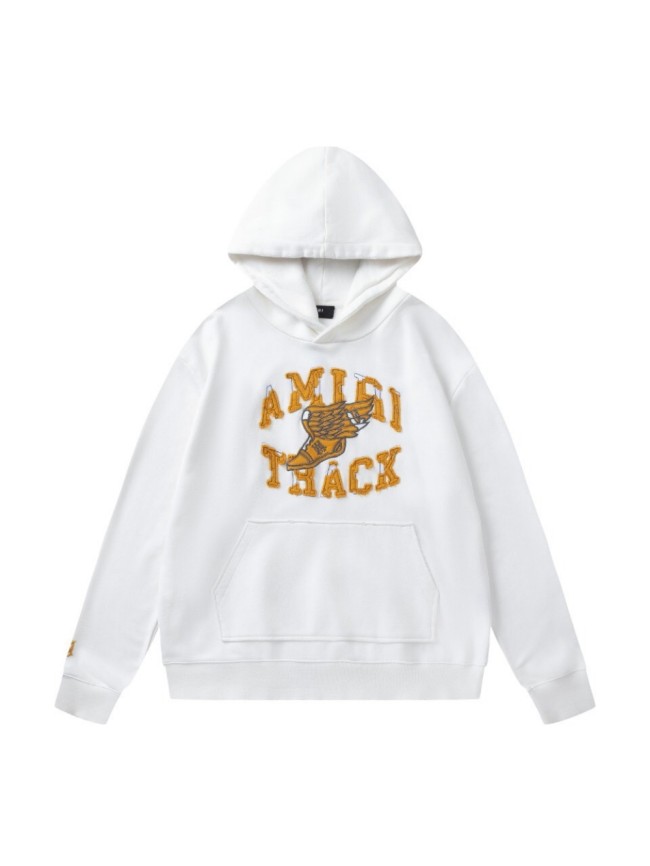Amiri Dash Boots Letter Patch Embroidered Hoodie 2 colors