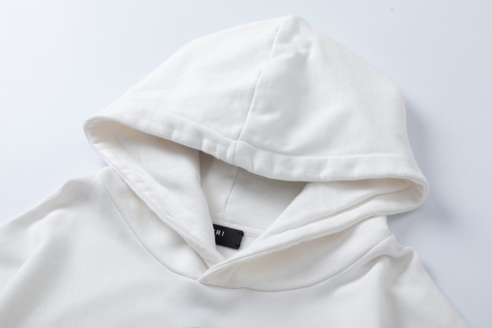 Amiri Dash Boots Letter Patch Embroidered Hoodie 2 colors
