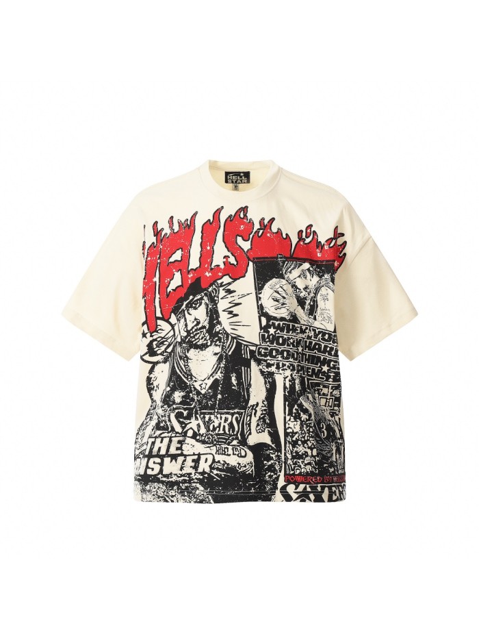 Hellstar Studio Full Print Series Iverson Vintage Tee 2 colors