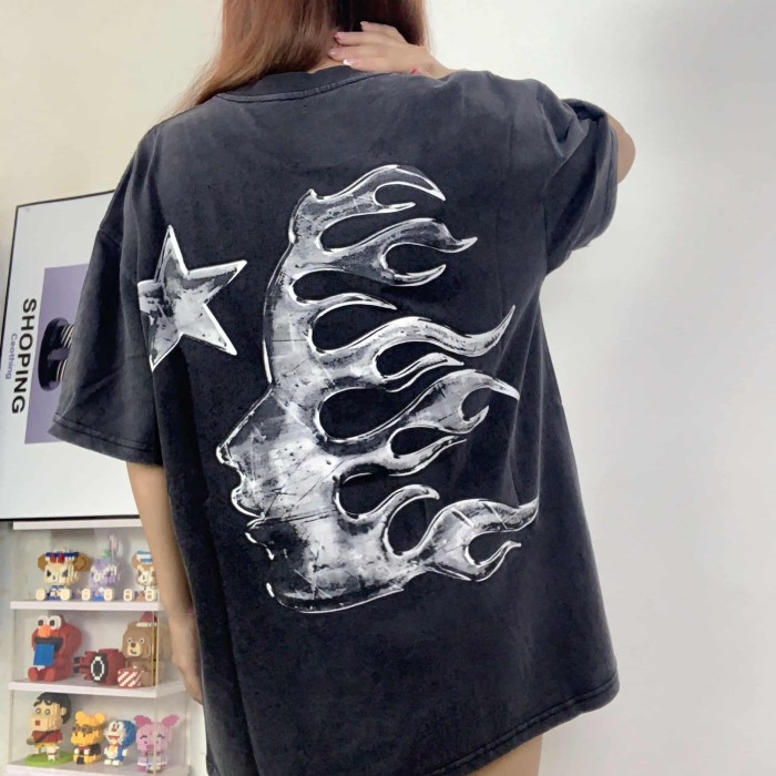 Hellstar Studio Logo Printed tee Chest Back