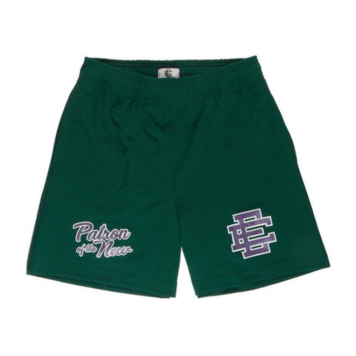 Street Slogan Digital Print Mesh Shorts 5 colors