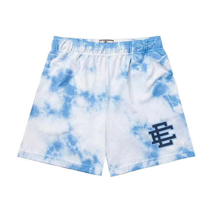 Tie-dye and Smudging Digital Print Mesh Shorts 14 colors