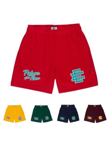 Street Slogan Digital Print Mesh Shorts 5 colors