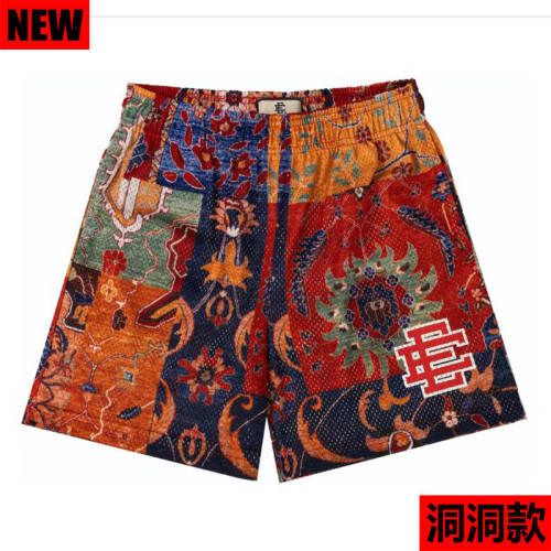 Psychedelic Texture Digital Print Mesh Shorts 3 colors